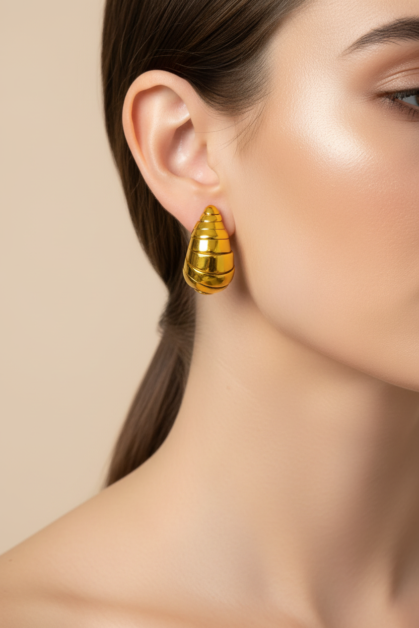 Pendientes Gota Estriada