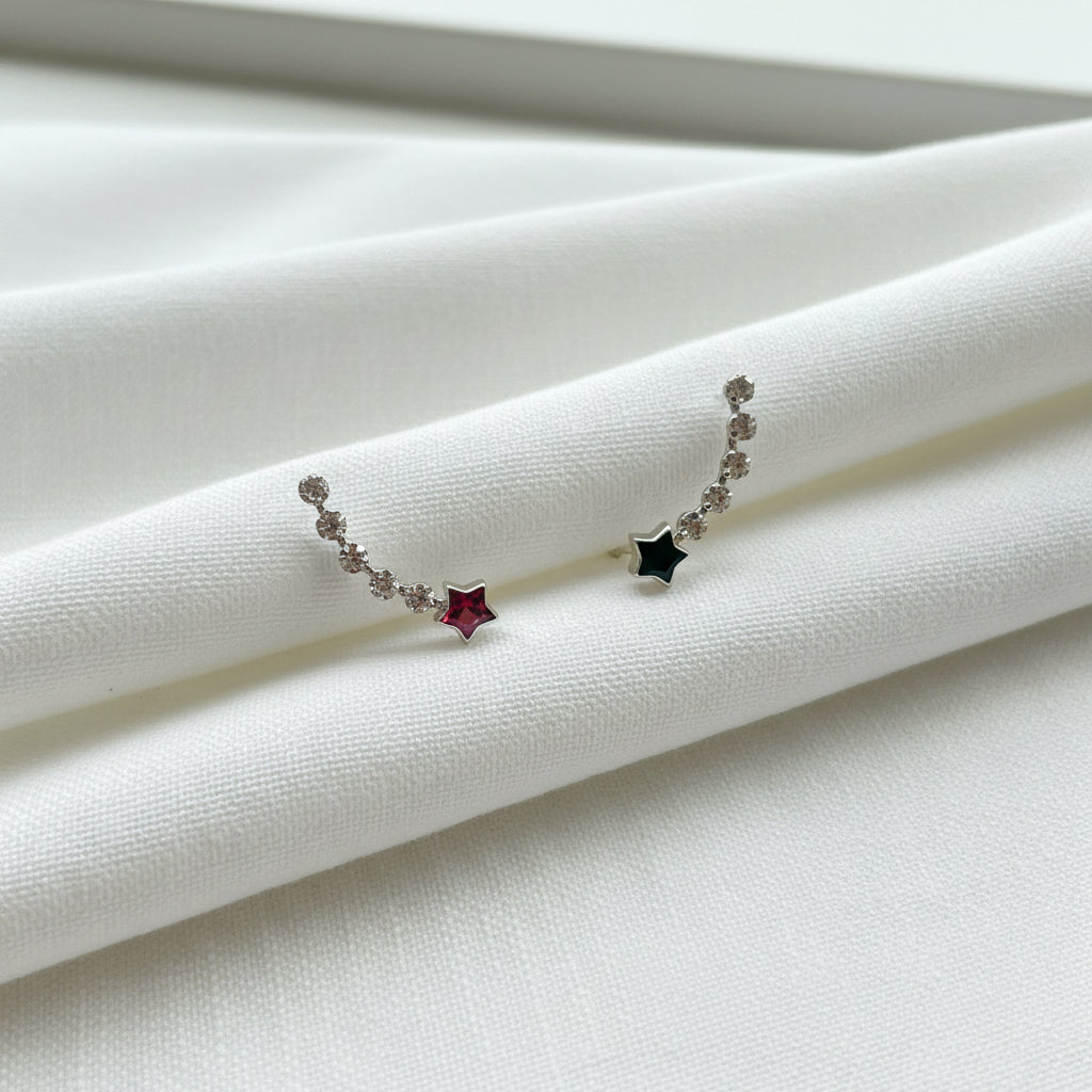 Pendientes Trepadores Estrellas - Diseño Elegante y Moderno