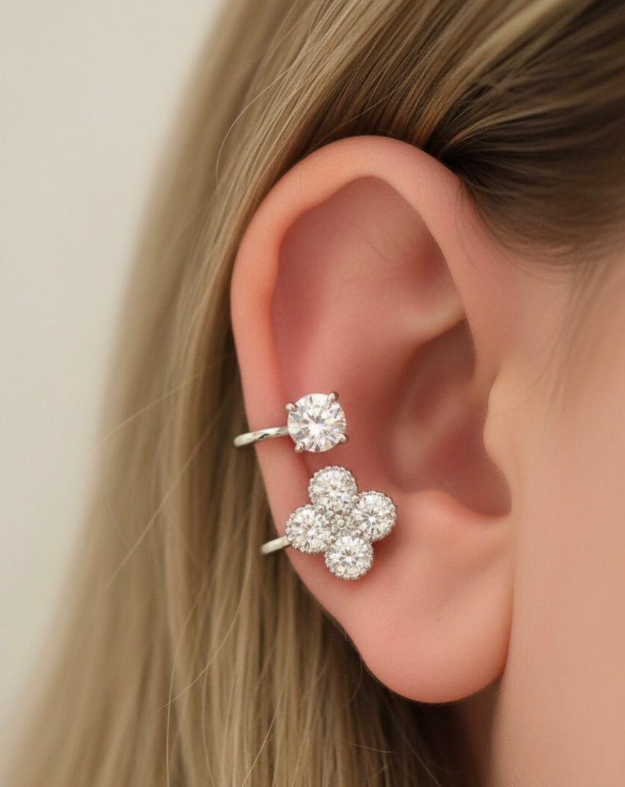 Ear Cuff de Plata de Ley - Sin Perforación