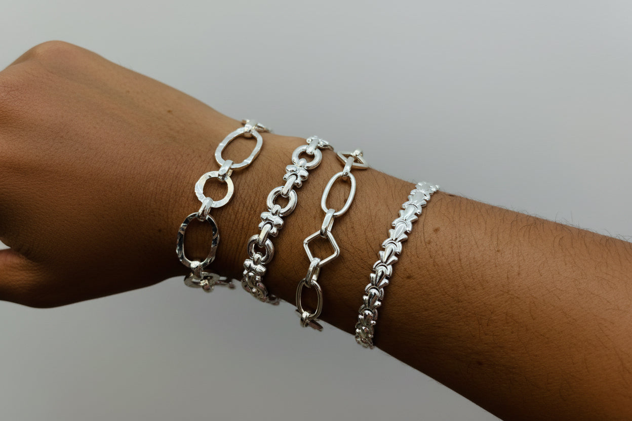 Pulsera LUZ de Plata de Ley - Elegancia y Brillo