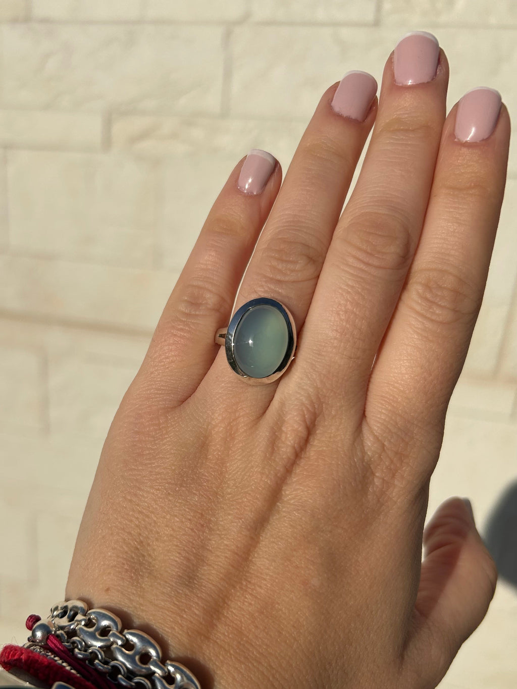 ANILLO PIEDRA DE LUNA AZUL
