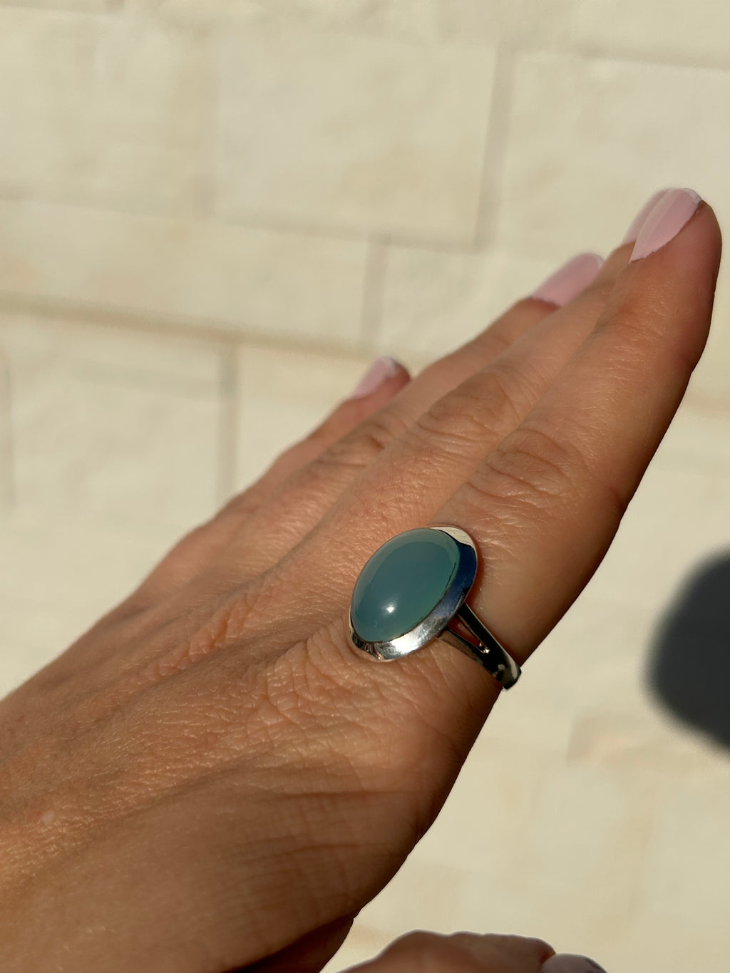 ANILLO PIEDRA DE LUNA AZUL