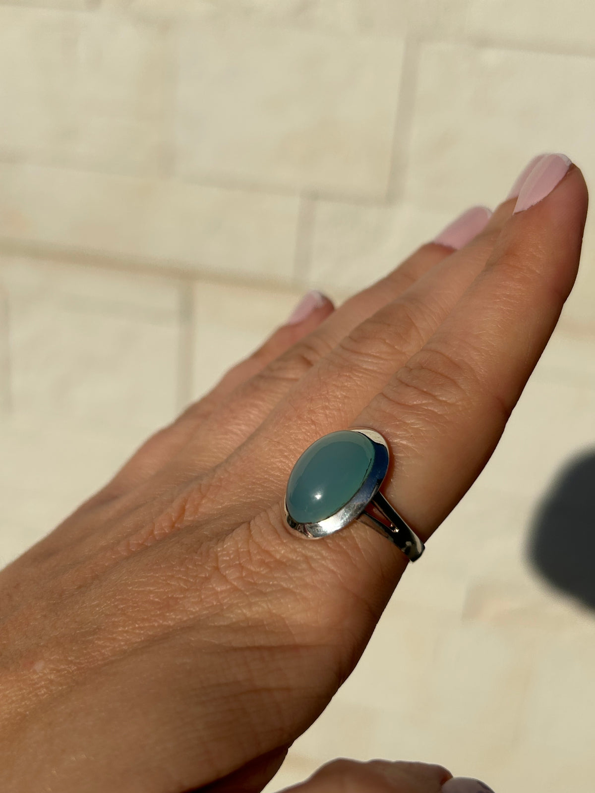 ANILLO PIEDRA DE LUNA AZUL