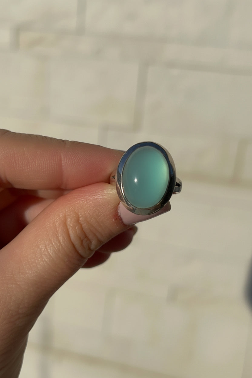 ANILLO PIEDRA DE LUNA AZUL